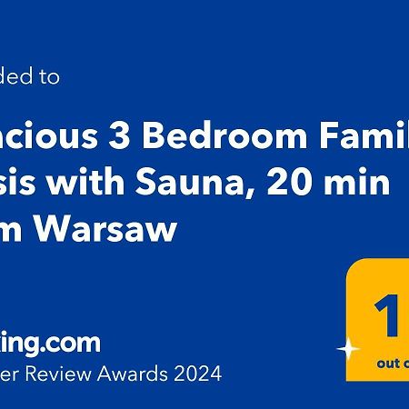 Spacious 3 Bedroom Family Oasis With Sauna, 20 Min From Warsaw Пясечно Екстериор снимка